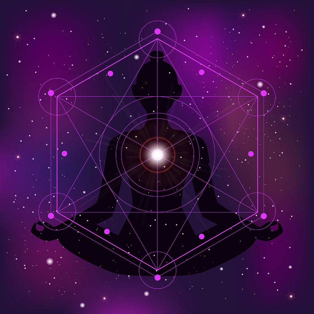 sacred geometry zen illustration